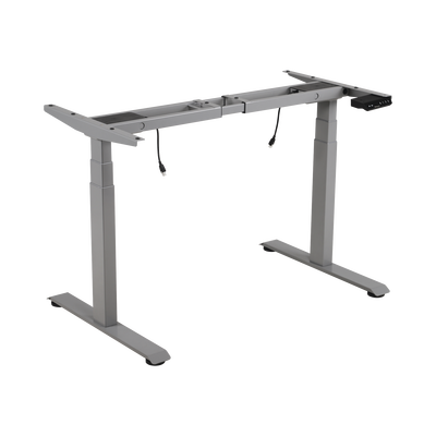 Base de Escritorio Motorizado Profesional / Altura Ajustable 60-125cm / Estructura Estable / Funcionamiento Suave / 3 Preset de Posiciones / Color Gris / Soporta hasta 100Kg de carga | EM33-2A3