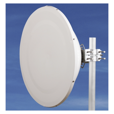 Antena direccional Alto Rendimiento / Parábola profunda para mayor aislamiento al ruido /4 ft / Guía de onda  para radio B5x y C5x / Ganancia de 35 dBi / Soporte de acero inoxidable / Polaridad en 90 ° y 45 ° / Incluye montaje. | JRC35DMCB5X