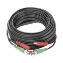 Cable Coaxial (BNC RG59) + Alimentación / SIAMES / 10 Metros (32.81 Pies) / Aleación Cobre + Aluminio CCA / Para Cámaras 4K / Uso Interior y Exterior | DIY-10M-4K