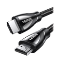 Cable HDMI 2.1 de Nylon Trenzado / 1 Metro (3.28 Pies) / 8K@60Hz/4K@120Hz / eARC (Canal de Retorno de Audio) / HDR10+ / VVR / HEC (Canal Ethernet HDMI) / ALLM / 3D / Dolby Atmos / Dolby Vision / 48 Gbps / Mayor Duración. | 80401
