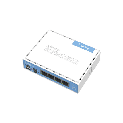 (hAP Lite) 4 Puertos Fast Ethernet y  Wi-Fi 2.4 GHz 802.11 b/g/n | RB941-2ND