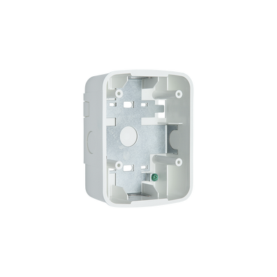 Caja de Montaje en Pared para Bocina y Bocina con Lampara Estroboscopica, Color Blanco | SBB-SPW-L