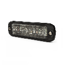 Luz Auxiliar de 18 LEDS, Tricolor Rojo/Azul/Blanco, Lente transparente, Bisel Negro | CD3802RBWSB