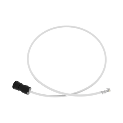 Cable de Conexión en Campo Jack a Plug RJ45, Categoría 6A, CMP (Plenum), 1 Metro (3.28 Pies), Color Blanco | FC-ICCP1MWH