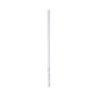 Poste de Esquina de 0.8m para Cerca Electrificada. Tubo Galvanizado cal. 18 de 1"Diam. con Tapón, ideal para 3 Aisladores. | SYS-POST-ESQ-3W