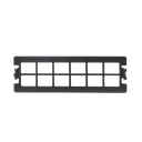 Placa Acopladora Vacía para Distribuidor de Fibra Óptica LP-ODF-8024, Acepta 12 Acopladores SC Simplex o 12 Acopladores LC Duplex, Color Negro | LP-FO-D12