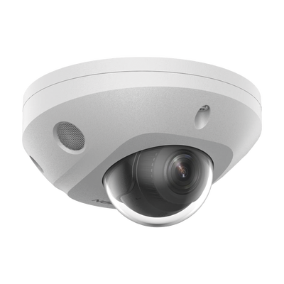 [Dual Light + 2 Micrófonos Integrados] Mini Domo IP 6 Megapixel / Lente 2.8 mm / 30 mts Luz Blanca + 30 mts IR / ACUSENSE / Exterior IP67 / IK8 /  WDR 120 dB / PoE / ONVIF / Micro SD / ACUSEEK | DS-2CD2563G2-LIS2U