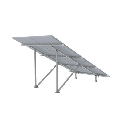 Montaje para Panel Solar 2X2, Riel 5 de 2700mm para Módulos con Espesor de 30-35mm, Vel. de Viento Máx. 136km/h | VEKTOR5R2X2