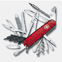 Navaja Multifunción Cyber Tool L / 39 Herramientas Profesionales / Para Técnicos Digitales / Llave Tuercas Tecnológica / Dados Hexagonales D-SUB / Set Bits Phillips-Torx-Hex / ABS-Cellidor Rojo / Fabricación Suiza | 1.7775.T
