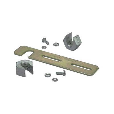 Soporte de Montaje a Techo, para Canaletas FiberRunner 2X2 o 4X4, Uso con Varilla Roscada de 1/2", Color Negro | FTRBE12
