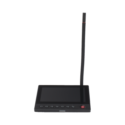 Micrófono IP | 12 VCD |  Pantalla Touch 7" | Transmisión en Tiempo Real | Integración con HikCentral Professional | DS-QAZ1MP7G1