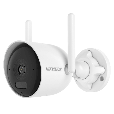Bala IP 4 Megapixel / Lente 2.8 mm / Dual Light (30 mts IR + 30 mts Luz Blanca) / Wi-Fi / ACUSENSE /  Audio Bidireccional (Micrófono y Bocina) / IP66 / dWDR / Micro SD | DS-2CFW04