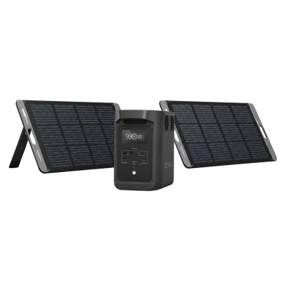 KIT DE ENERGÍA PORTÁTIL ECOFLOW E980 Y PANEL SOLAR 200W | KITE98015114