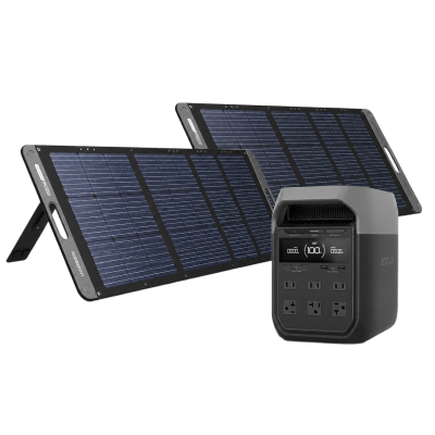 KIT DE ENERGÍA PORTÁTIL ECOFLOW E980 Y PANEL SOLAR 200W | KITEFD315114