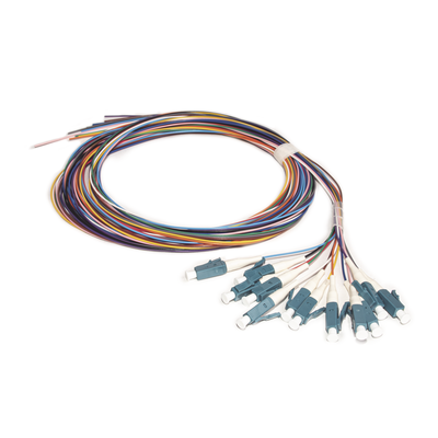 Kit de 12 Pigtails LC/UPC Monomodo 2 Metros (6.56 Pies) | LP-FO-SM-PIG-12-LCU