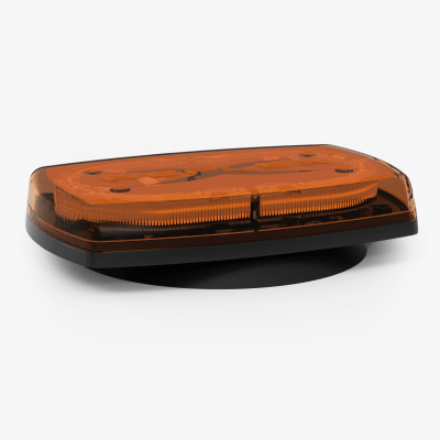 Mini torreta de 24 LED 10" Ámbar, Lente Ámbar , Imán y Encendedor de Vehículo | 5540A-VM