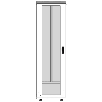 Gabinete Rack 42 Unidades / Piso 19 Pulgadas / Puerta Cristal Templado / Capacidad Carga 1000 Kg / Acero Calibres 16-18-20 / Ventilación Superior / Ruedas y Niveladores / Cerradura Seguridad | LES-60-60-42UGW
