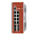 Switch L2+ PoE Industrial / Administración Cloud-Web-CLI / 8 Puertos PoE af/at/bt 100/1000 Mbps / 2 Puertos SFP Gigabit / Presupuesto PoE 460 W / Protocolo ERSP (redundancia enlaces) | WI-PCMS312GF-BT-I