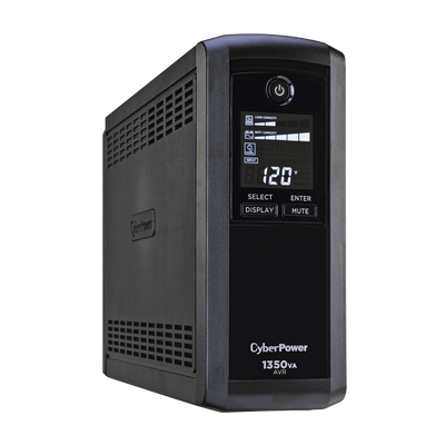 UPS de 1350 VA/815 W, Topología Línea Interactiva, Entrada 120 Vca NEMA 5-15P, Tipo Mini Torre, Con 10 Tomas NEMA 5-15R | CP1350AVRLCDA