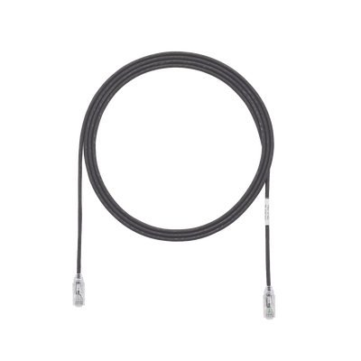 Cable de Parcheo TX6, UTP Cat6, Diámetro Reducido (28AWG), Color Negro, 4.57 Metros (15 Pies) | UTP28SP15BL