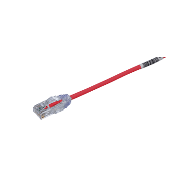 Cable de Parcheo TX6, UTP Cat6, Diámetro Reducido (28AWG), Color Rojo, 8 ft. | UTP28SP8RD