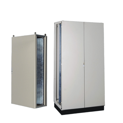 Gabinete de Acero IP55  (1200 x 2000 x 600 mm) con Placa Trasera Interior Metálica y Puerta Doble | PST12020060AT