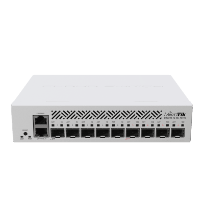 Cloud Router Switch con 1 puerto GbE/ 5 Puertos SFP/ 4 puertos SFP+ Ideal para Enlaces de Alto Rendimiento | CRS310-1G-5S-4S+IN
