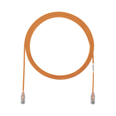 Cable de Parcheo TX6, UTP Cat6, Diámetro Reducido (28AWG), Color Naranja, 1.52 Metros (5 Pies) | UTP28SP5OR