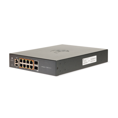 Switch PoE cnMatrix Ex1010-P / 8 Puertos Gigabit PoE 802.3af/at + 2 SFP / Capa 2 / Gestión en la Nube Gratuito | MX-EX1010PXA-0