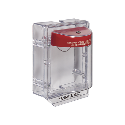 Cubierta Protectora Serie Stopper II® De Policarbonato, Con Bocina, Espaciador Transparente, Etiqueta en Español | STI-1130-ES