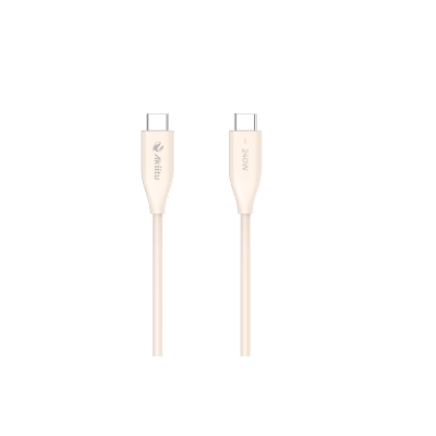 Cable de Carga USB-C a C / 1.5 Metros (4.92 Pies) / Tecnología GaN (Nitruro de Galio) / Fast-Charging / Potencia 60W / Velocidad Transferencia 480 Mbps / Material Silicona No Tóxica / Conector Aluminio Anodizado | AKPAC24SL1.5M