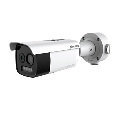(HIKMICRO) Cámara Bala IP Bi-Espectral / Térmica (256 X 192 / 3.6 mm) + Óptica (5 MP / 4.3 mm) / IA GUANLAN / Rango: -20°C a 650°C / 2°C Tolerancia / Detección de Fuego y Humo / Alarma Visual y Audible / Dual Light | HM-TD2628T-3/G1/T3A