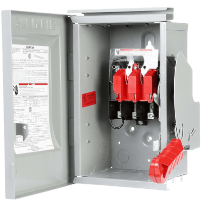 Interruptor de Seguridad GNF323A, 240Vca, 3 polos, 100 Amp, sin portafusibles, Nema 1. | GNF323A