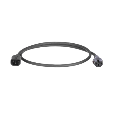 Cable de Alimentación Eléctrica Con Bloqueo Doble de Seguridad, de IEC C14 a IEC C13, 6 ft. de Largo, Color Negro, Paquete de 10 Piezas | PLD06BL