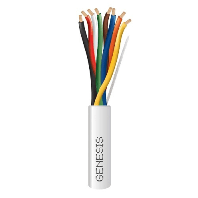 Carrete de 305 Metros (1000 Pies) / Cable de Cobre / 8 x 18 AWG  / Plenum / Para Interior / Color Blanco / Para Aplicaciones de Alarmas de Intrusión/Control de Acceso/ Automatización / Interfonos y Tv Porteros | 3117-1012
