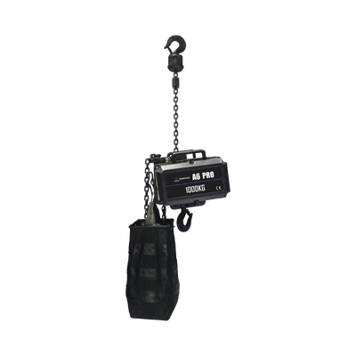 POLIPASTO ELECTRICO 220V | PARA IZAJE DE ESTRUCTURAS  | 1 TONELADA CON 25 METROS DE CADENA | INCLUYE CASE DE VUELO | YS-A6PRO