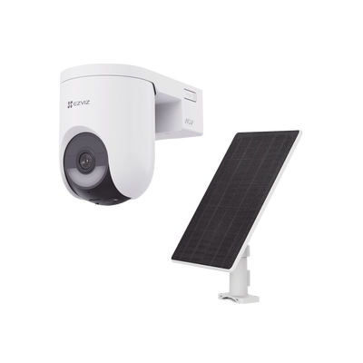 Kit Cámara PT 4G y Wi-Fi / 2K+ (4Megapixel)  / IA Detección Humano-Vehiculo / Color Nocturno / Batería 5200 mAh / IP65 / Incluye  Panel Solar 5W IP65 | CSHB8C/SP/4G/W
