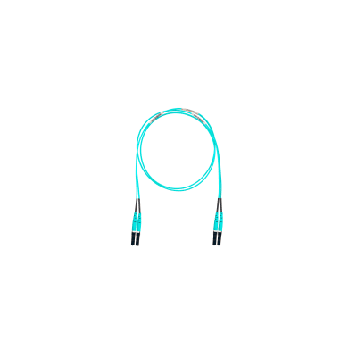 Jumper de Fibra Optica Multimodo 50/125 OM4, LC-LC Duplex, LSZH, Color Aqua, 3 Metros (9.84 Pies) | FZ2ELLNLNSNM003