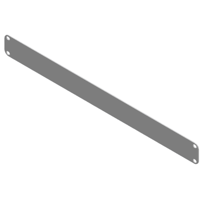 Tapa Ciega para Rack / 1 Unidad (1U) / 19 Pulgadas / Acero Calibre 14 / Pintura Electrostática Blanca / 483 x 44 mm (19 x 1.73 in) | STF-1UW