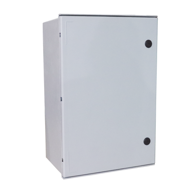 Gabinete de Poliéster IP65 Uso en Intemperie (600 x 800 x 300 mm) con Placa Trasera Interior de Plástico (Incluye Chapa y Llave). | PST-6080-30P