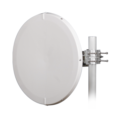 Antena Direccional de Alto Rendimiento / 30.5 ± 1 dBi / 2 ft / 5.9-7.125 GHz / Conectores RP-SMA / Alto Aislamiento al Ruido / Fácil Montaje y herraje de acero inoxidable /  Radomo Incluido | JRMD-680-6-MIMO