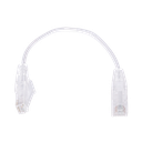 Cable de Parcheo Slim UTP Cat6 - 20 cm (7.87 Pulgadas) Blanco Diámetro Reducido (28 AWG) | LP-UT6-020-WH28