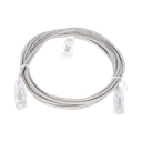 Cable de Parcheo Slim UTP Cat6 - 3 Metros (9.84 Pies) Gris Diámetro Reducido (28 AWG) | LP-UT6-300-GY28