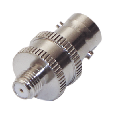Adaptador en Línea de Conector BNC Hembra a SMA Hembra Corto / Celulares Motorola, Níquel/ Oro/ Teflón. | RFB-1142-4