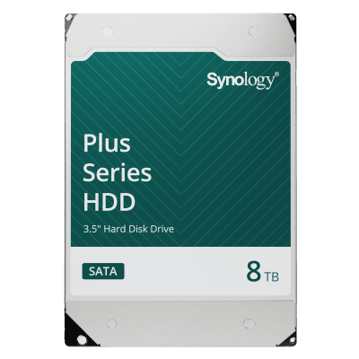 Disco Duro SATA de 3.5" Serie Plus | Capacidad 8TB | Tecnología CMR | MTBF de 1.2 Millón de Horas | Carga de Trabajo de 180 TB/Año | Compatible con Synology DSM. | HAT3320-8T