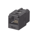 Módulo Acoplador RJ45 a RJ45, Mini-Com, Categoría 6, Color Negro | CC688BL