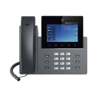 Videoteléfono IP GXV3450 para Android / Pantalla Táctil Capacitiva de 5 Pulgadas 1280 x 720 / Cámara CMOS de 2 Megapíxeles / Wi-Fi 5 y Bluetooth 5.0 / 16 Líneas SIP / PoE/PoE+ / Android 11 / Videoconferencia HD 720p | GXV3450