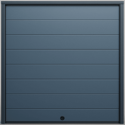 Puerta D / Garage D / Alta Calidad / Linea Central / Color GRIS /  acabdo DELUXE / 12X8 pies / AISLADA / Estilo Americana. | APDOOR-128L