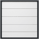 Puerta de Garage de Alta Calidad / Linea Central / Color Blanco 10X9 pies,  AISLADA, Estilo Americana. | APDOOR-109
