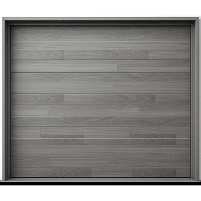 Puerta de Garage de Alta Calidad / Estilo Americano / Acabado Laminado PREMIUM / Color Gris / 9x7 Pies. | APDOOR-97CF